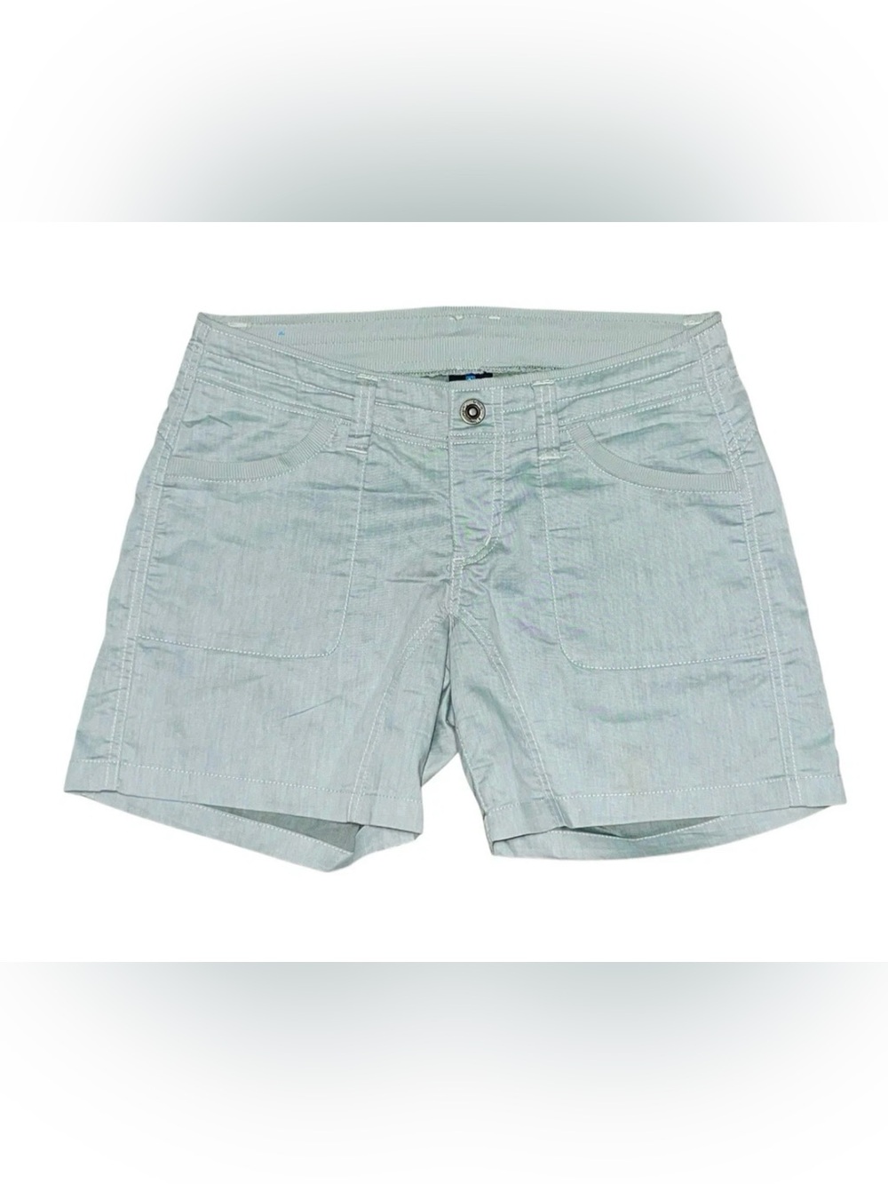 Kuhl Women's Pale Blue Casual Jean-Style Shorts